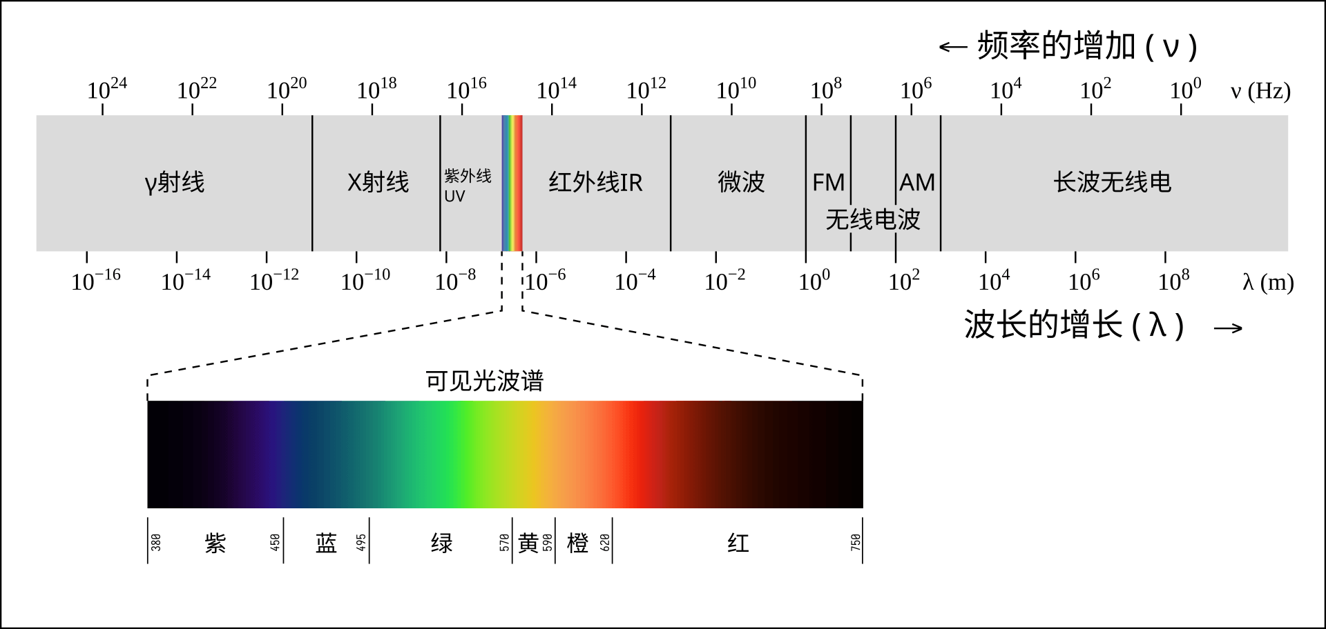 可见光 - 电磁波谱